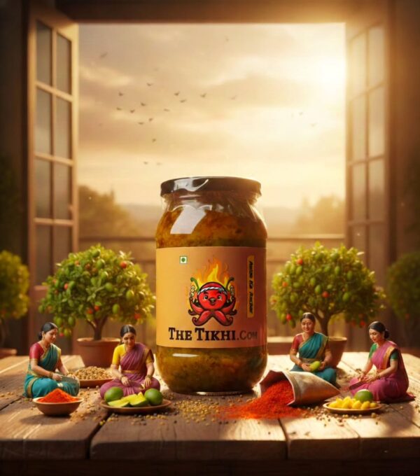 THE TIKHI Traditional Homemade Aaloo Ka Achar 500g